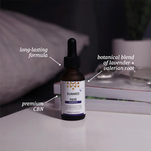 Rest night time cbn tincture to help you sleep
