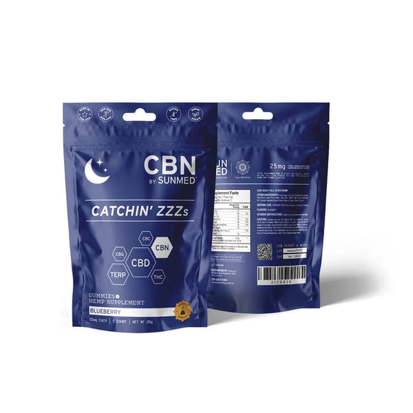Catchin zzzs CBN Hemp Supplement gummies blueberry